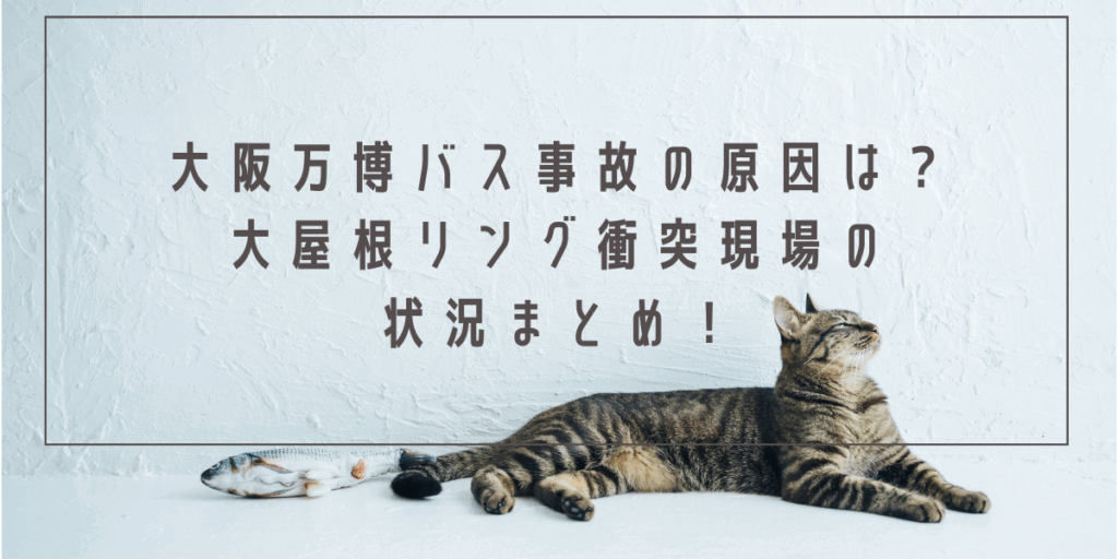 大阪万博バス事故の原因は？大屋根リング衝突現場の状況まとめ！